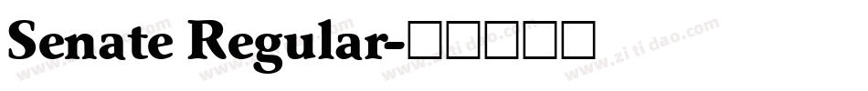 Senate Regular字体转换
